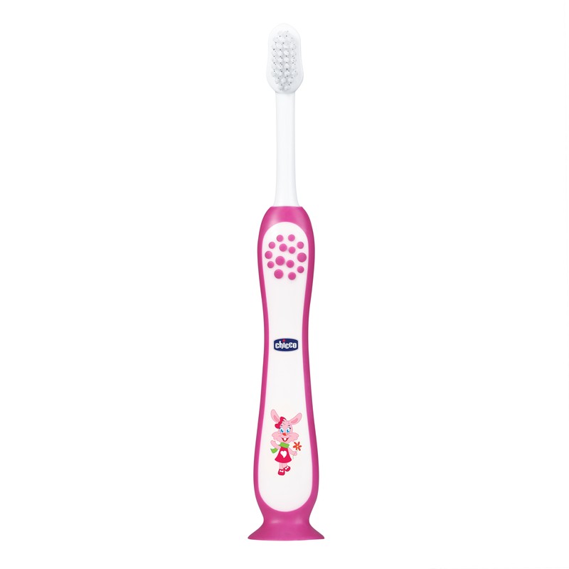 Toothbrush Set Pink+Green 3Y-8Y-Pink